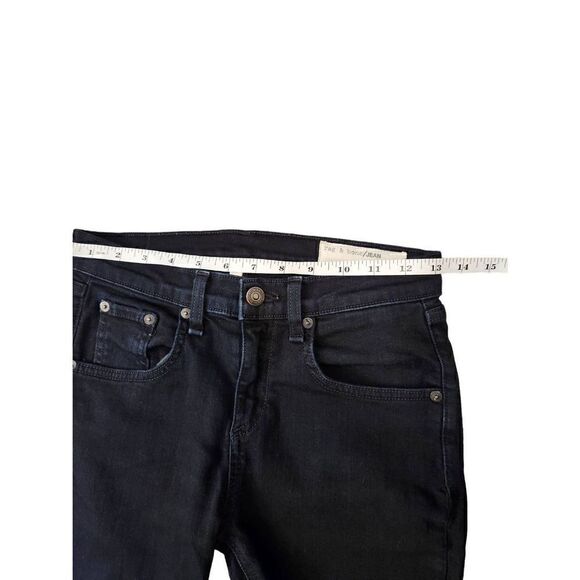 Rag & Bone women's Jeans High-Rise Skinny Black stretch denim size 25x29.5 - Picture 4 of 11